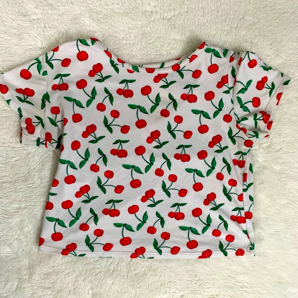 Cherry print top